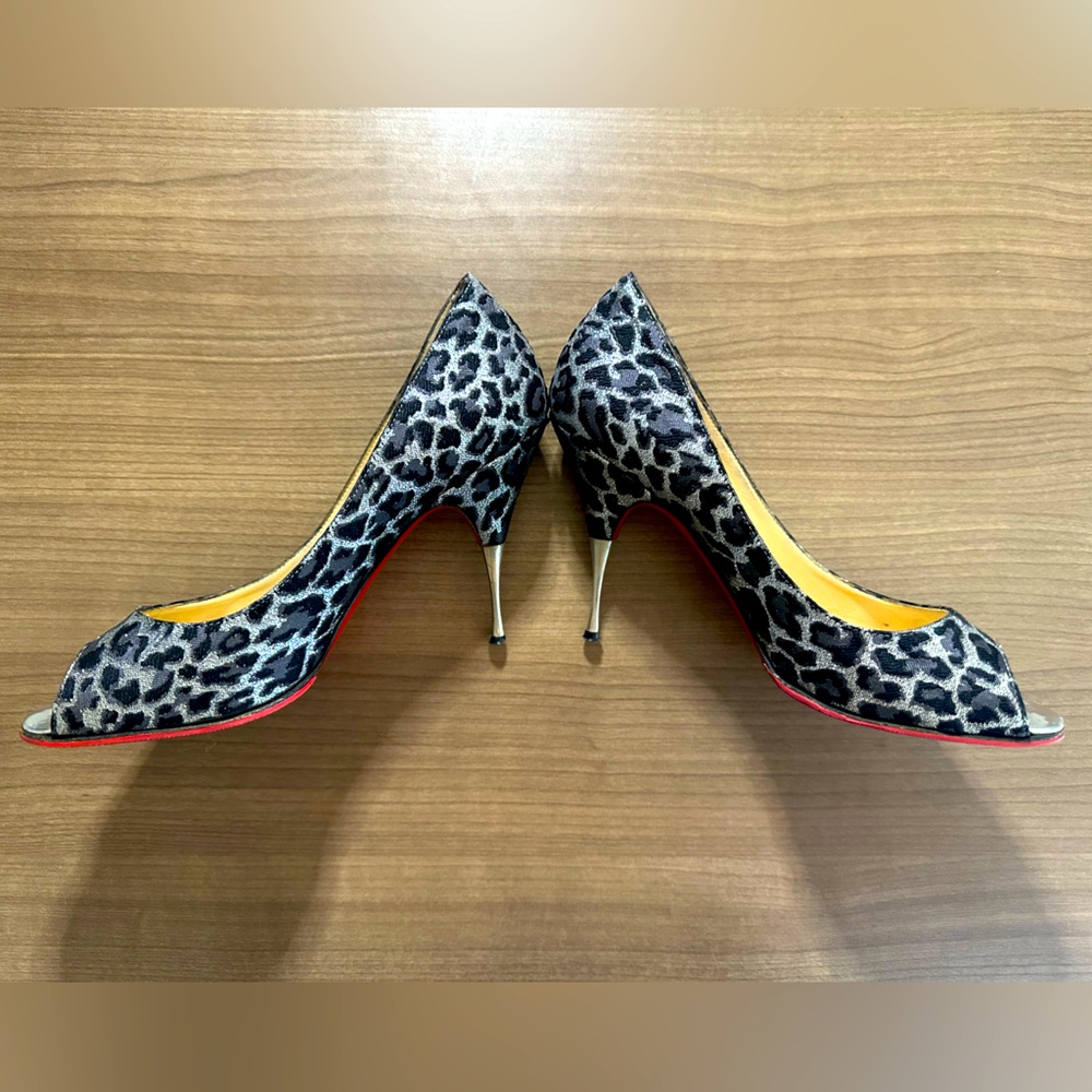 Christian Louboutin Yoyospina Giaguaro pumps in silver | size 39